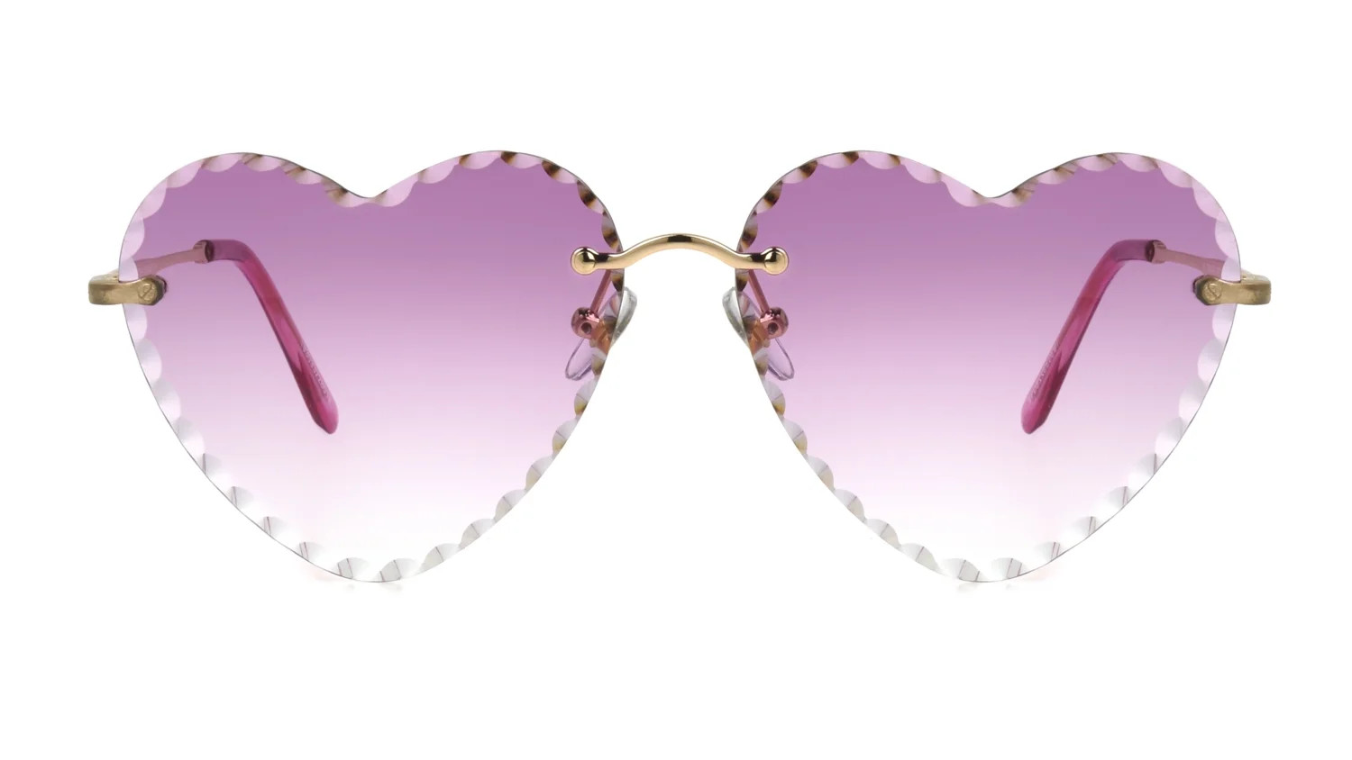 Foster Grant Women's Heart Rose Gold Sunglasses | Walmart (US)