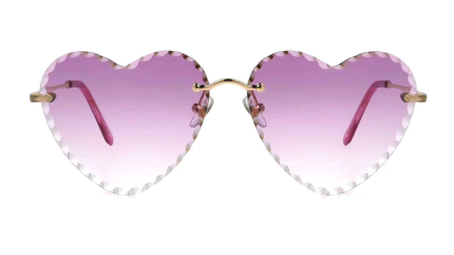 Foster Grant Women's Heart Rose Gold Sunglasses | Walmart (US)