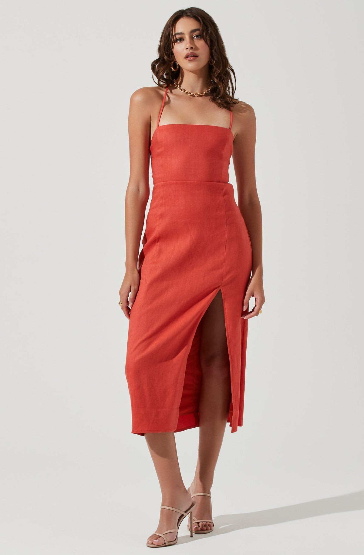Brayden Strappy Back Midi Dress | ASTR The Label (US)