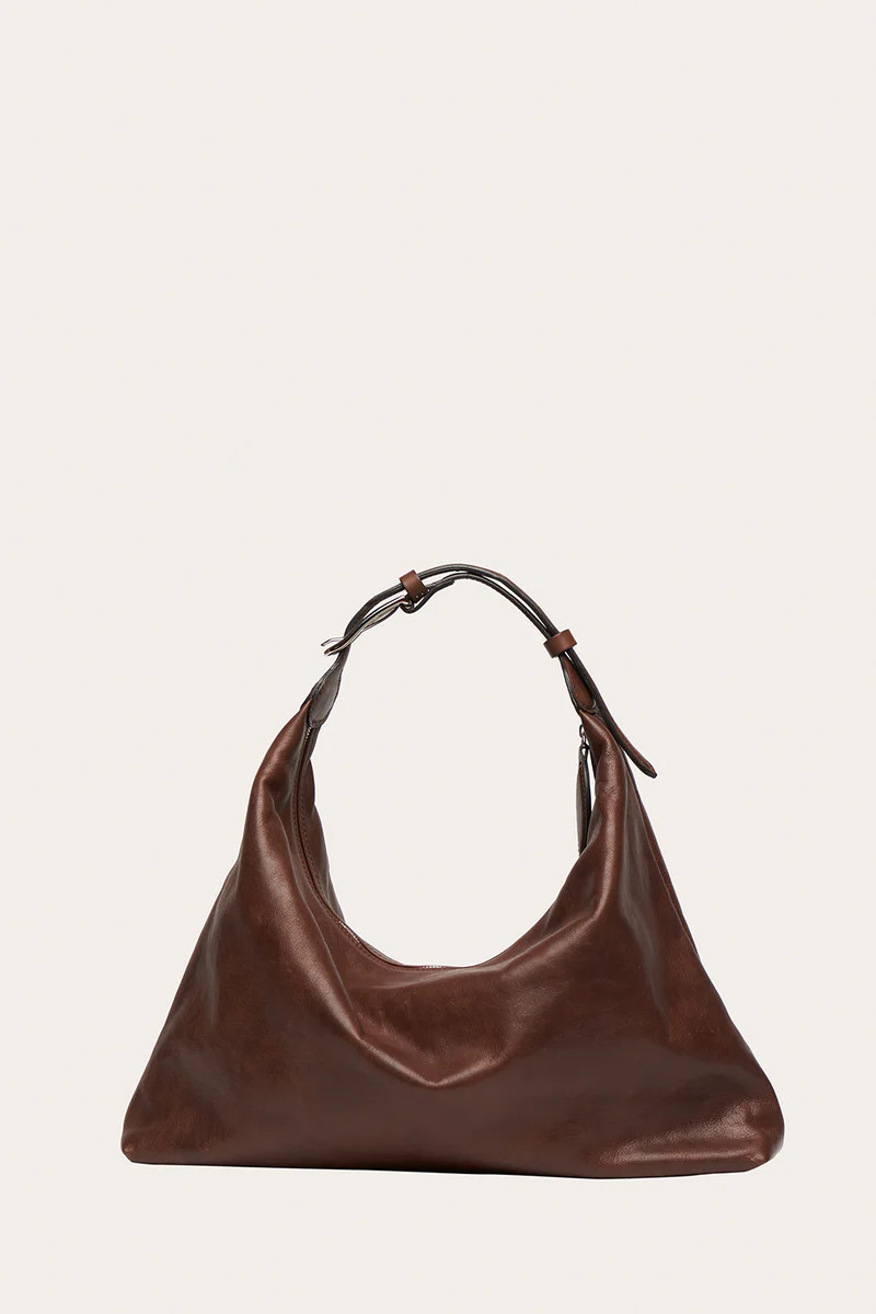 Pillow Shoulder Bag Dark Brown | LITTLE LIFFNER