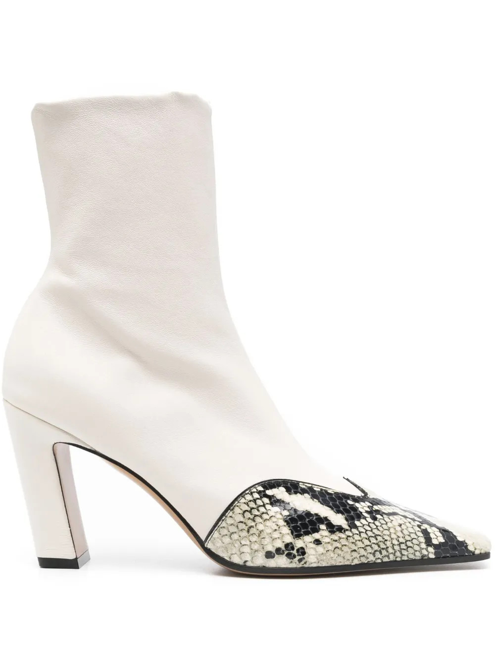 KHAITE 85mm Nevada Boots | White | FARFETCH UK | Farfetch Global
