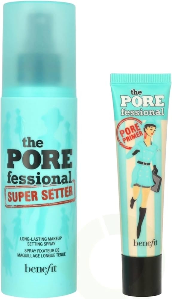 Benefit Prime & Set - Juego de 2 piezas de poros (imprimaci\u00f3n de poros de 0.74 onzas + spray... | Amazon (US)
