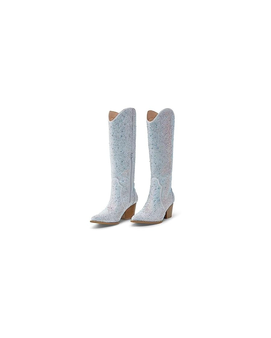 Arromic Cowboy Boots for Women, Western Cowgirl Boots for Women Knee High Tall Pointed Toe Embroi... | Amazon (US)