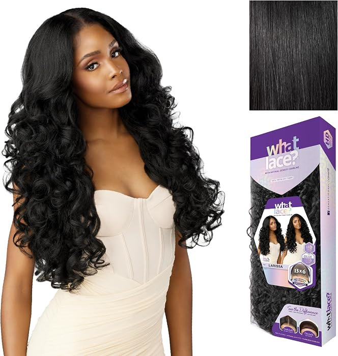 Sensationnel What Lace 13X6 Wig - Larissa Lacefrontal Hand Tied Glueless Synthetic with Natural D... | Amazon (US)