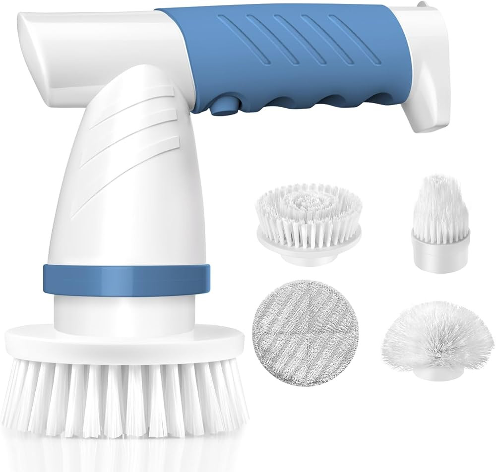 Electric Spin Scrubber, IEZFIX Electric Cleaning Brush Bathroom Shower Scrubbing Cleaner Brush Po... | Amazon (US)