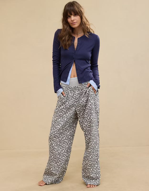 Aerie Off-Duty Flannel Trouser PJ | Aerie