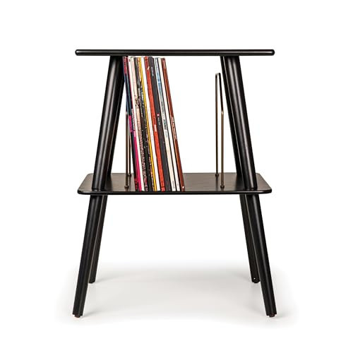 Crosley Manchester Record Player Stand, Media Console with Vinyl Storage, Modern Home Organizer, Black | Amazon (US)