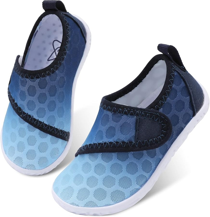LeIsfIt Toddler Water Shoes Boys Girls Barefoot Aqua Socks Kids Breathable Quick-Dry Swim Shoes f... | Amazon (US)