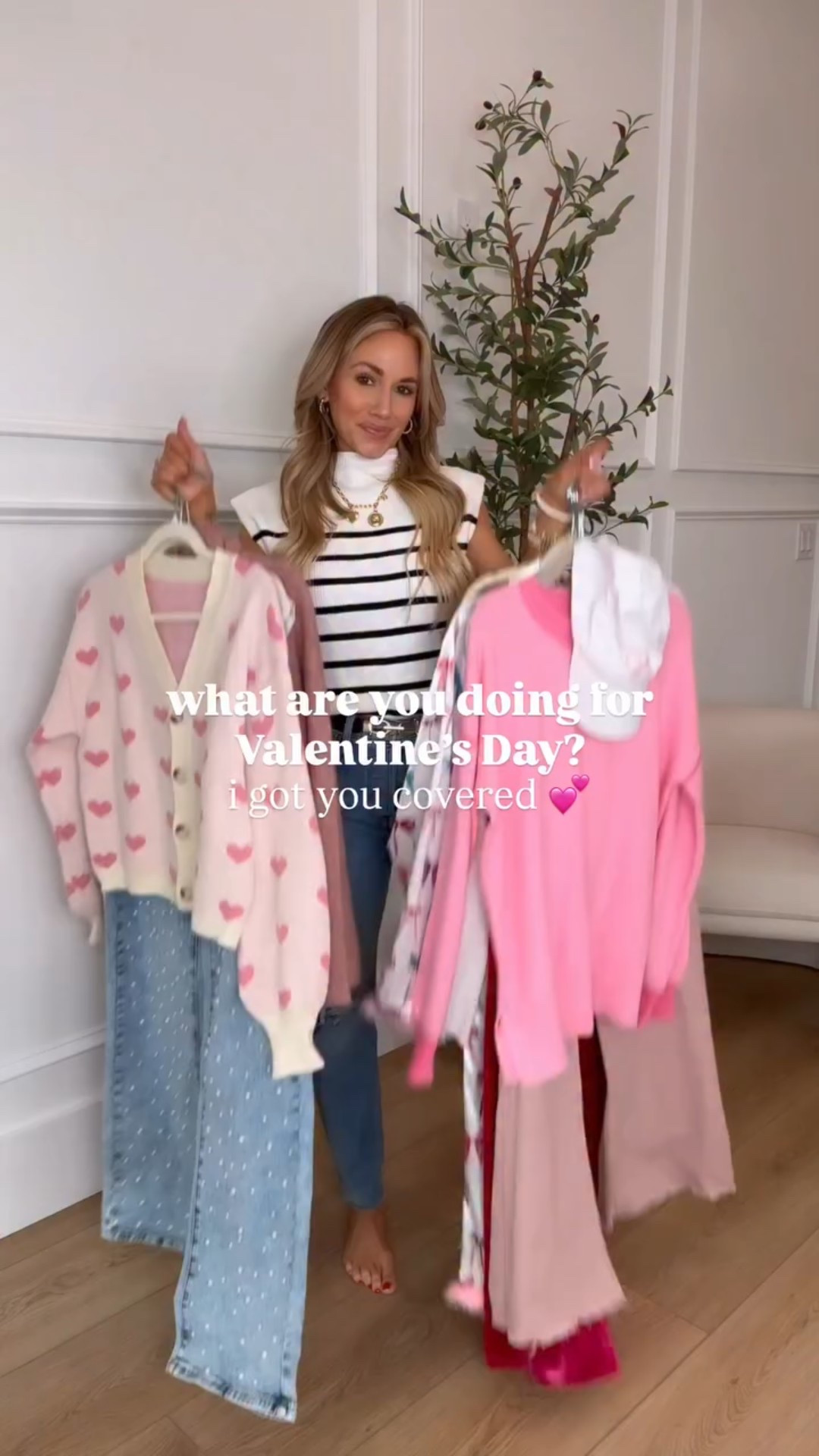 Valentine’s Day Outfit Ideas 💕
Cutest heart sweaters, red tunic pullover, adorable satin pajamas, heart headband, wide leg pink jeans, and more! 

Lots of Valentine’s Day outfit ideas here! Whether you have a class party at your kids, school, lunch with your girlfriends, date night, work, etc! 

#LTKSeasonal #LTKgrwm #LTKootd