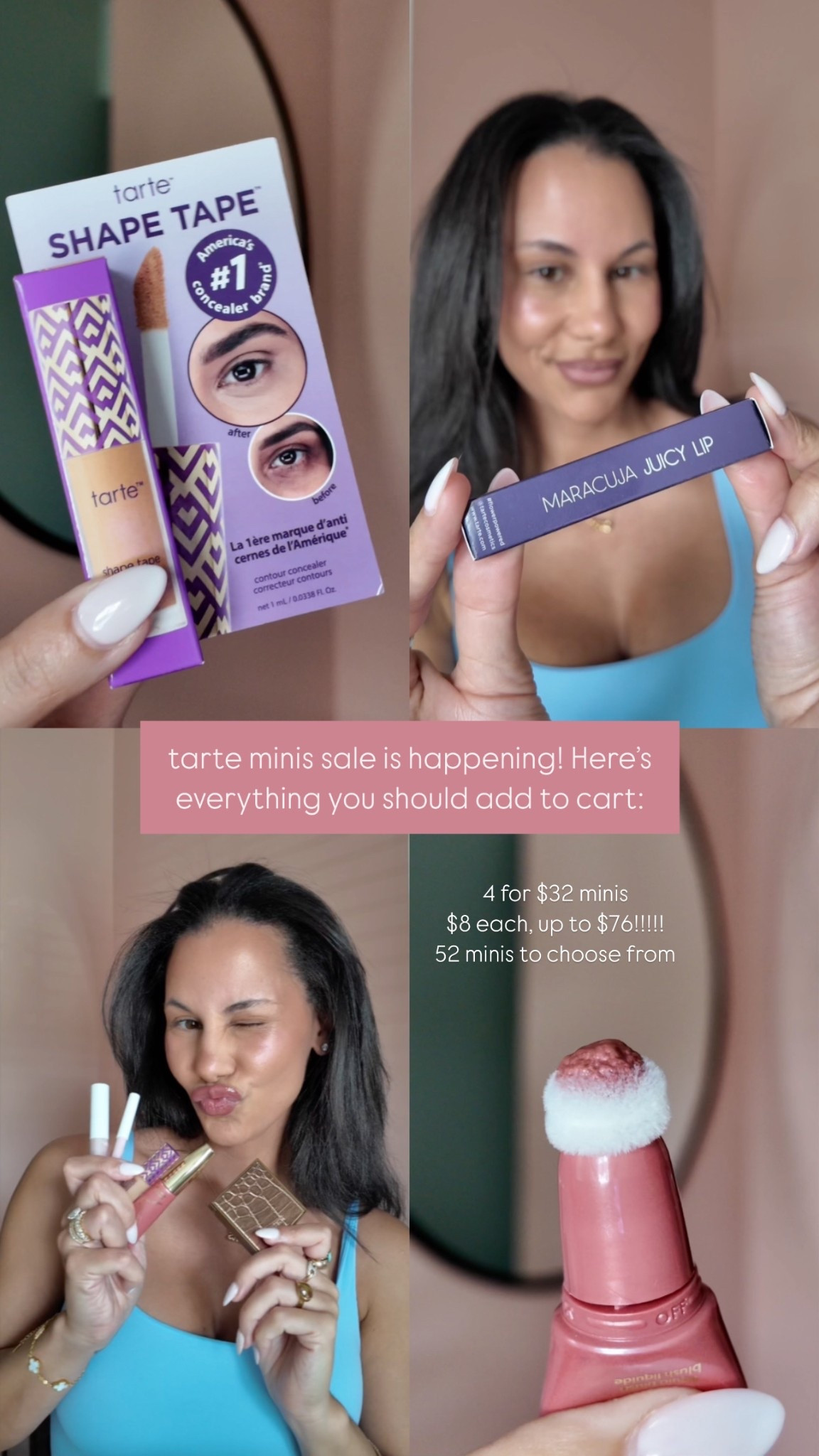 Tarte sale! Get 4 travel size minis for $32
@tartecosmetics #tartepartner 

#LTKBeauty #LTKSaleAlert
