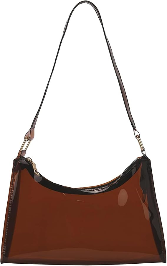 Verdusa Women's Clear Shoulder Bags Purse Transparent Bag | Amazon (US)