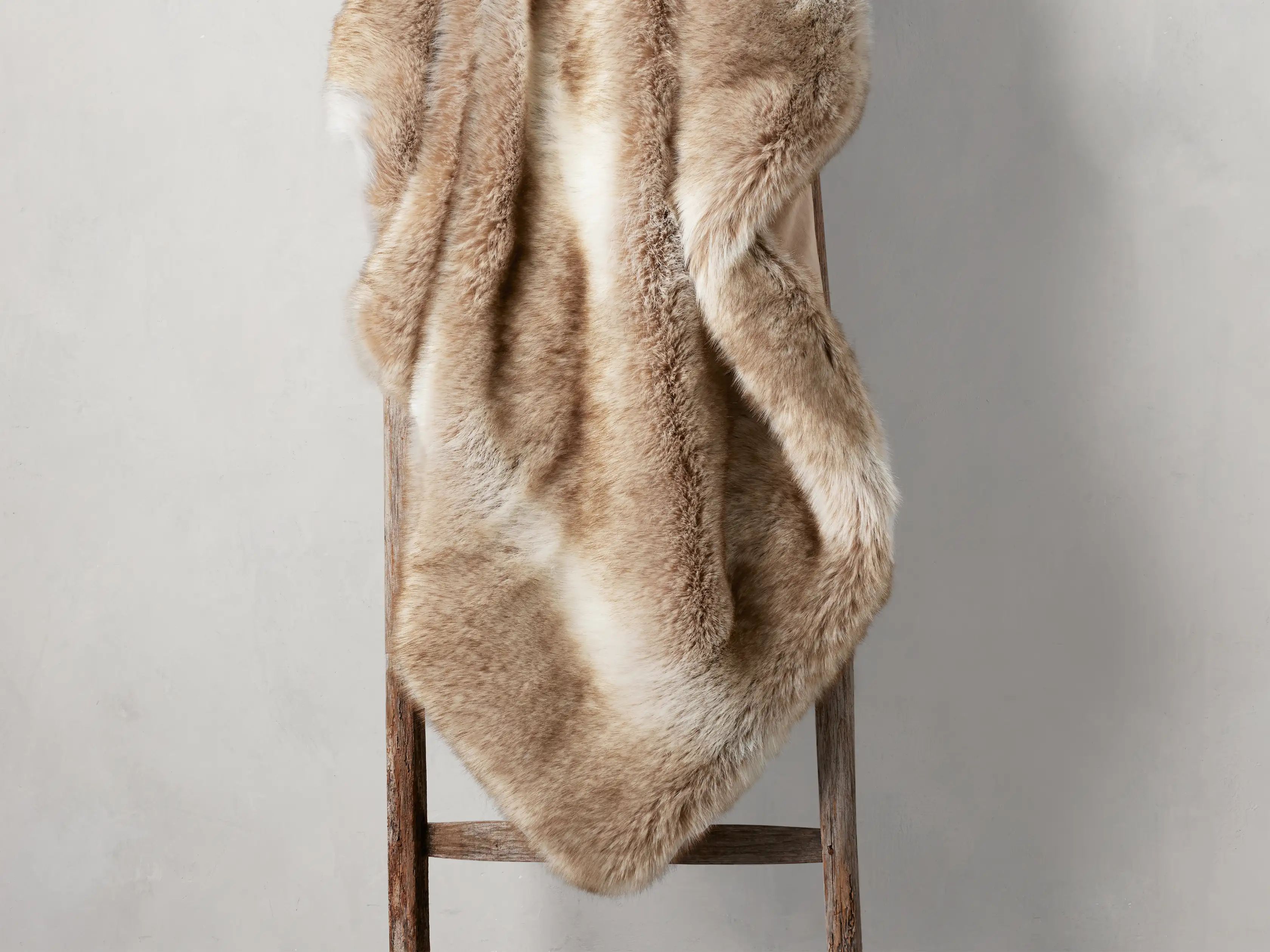Faux Fur Luxe Oversized Throw | Arhaus