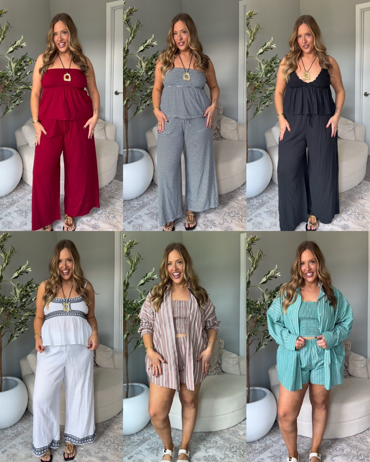 Affordable, comfortable two piece sets! Wearing large tops & XL bottoms!! 

#LTKSaleAlert #LTKFindsUnder100 #LTKMidsize