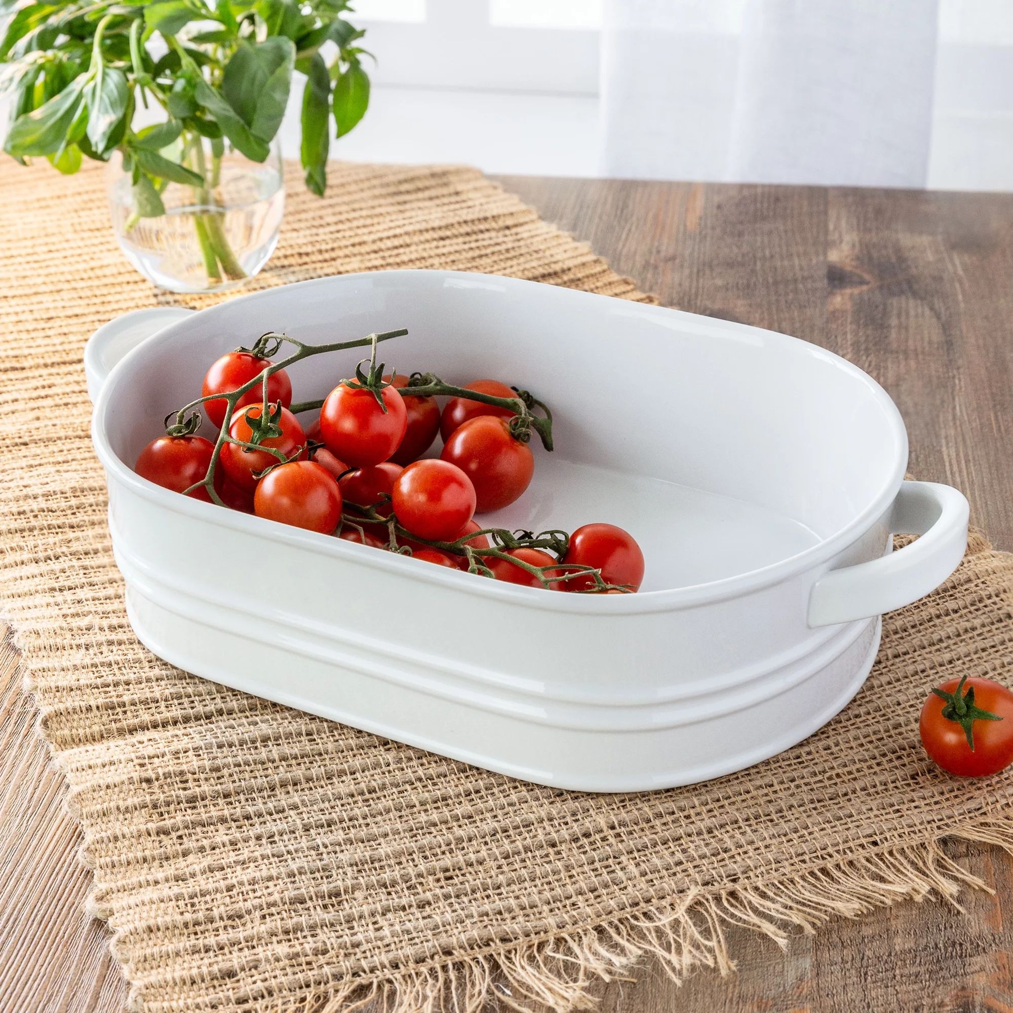 Better Homes & Gardens Porcelain Oval Bakeware Serve Dish, Oven to Table | Walmart (US)