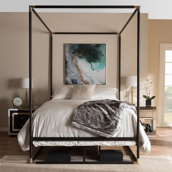 Ayannia Metal Canopy Bed | Wayfair North America