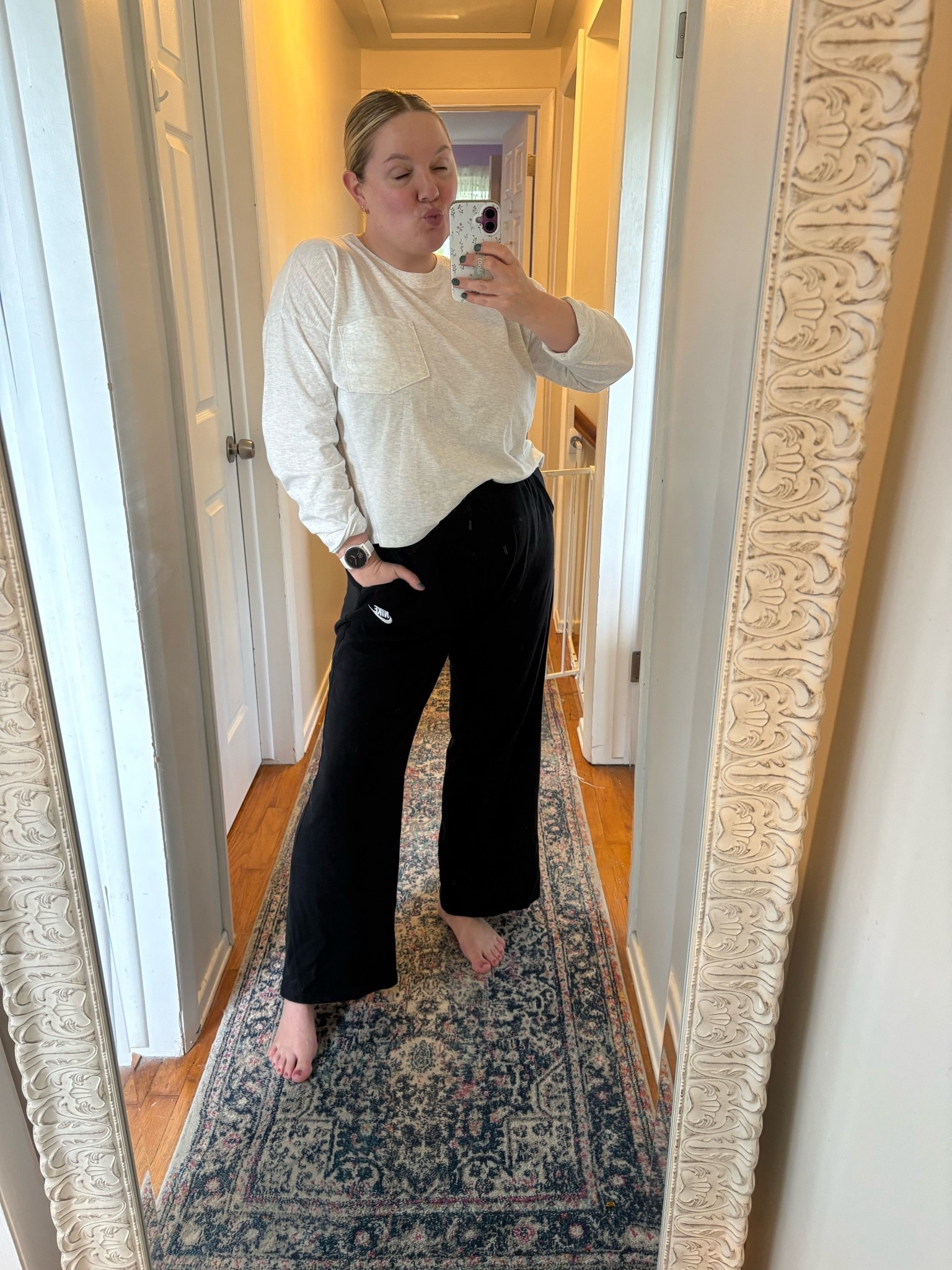 The perfect SAHM fit for a rainy fall day. This long sleeve t has an oversized fit I’m wearing a large

#LTKootd #LTKSeasonal #LTKMidsize