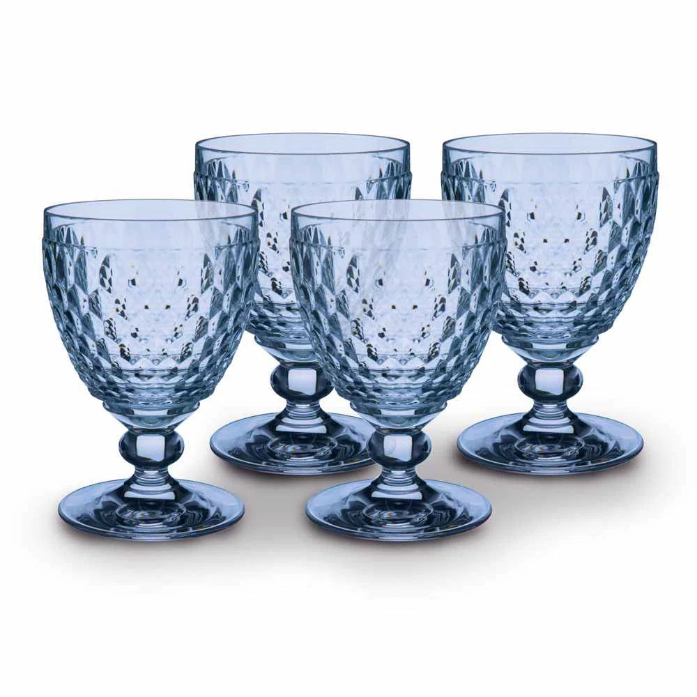 Villeroy & Boch Boston Colored Lead Free Crystal Goblet Set (Set of 4) | Wayfair North America