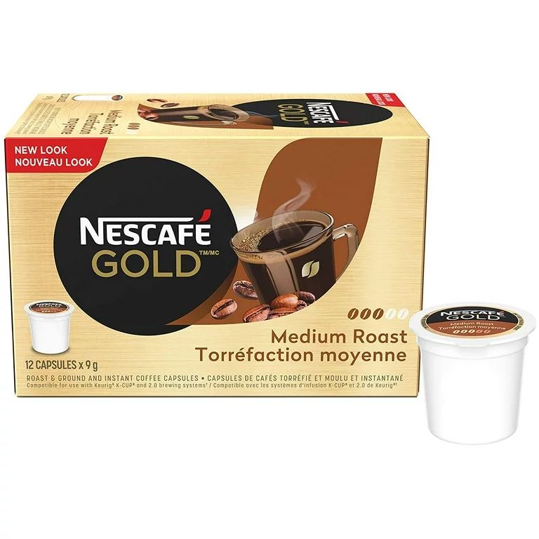 Nescafe Gold Rich & Smooth Keurig Kcup Coffee Pods Crafted with Arabica Beans, 12 capsules {Impor... | Walmart (US)