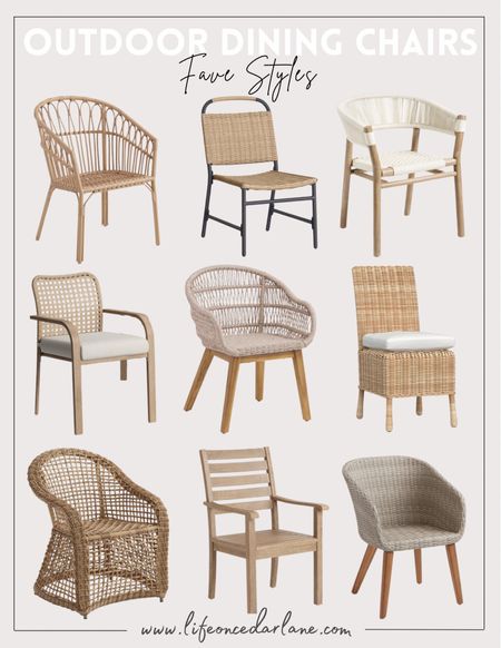 Outdoor Dining Chairs - Fave Styles!! So many pretty outdoor dining chair options for your patio!!



#LTKSeasonal #LTKsalealert #LTKhome