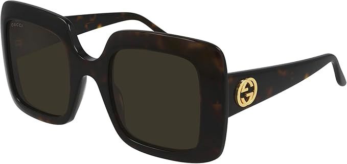 Gucci GG0896S-002 Havana Oversized Square Sunglasses for womens | Amazon (US)