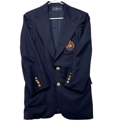 VTG 70’s Polo Ralph Lauren Womens Medium Crest Blazer Jacket Made In USA RARE!  | eBay | eBay US