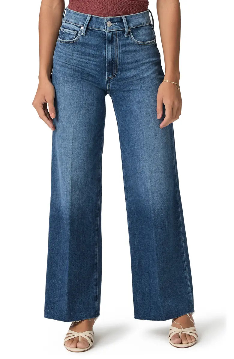 Anessa Raw Hem High Waist Wide Leg Jeans | Nordstrom Rack