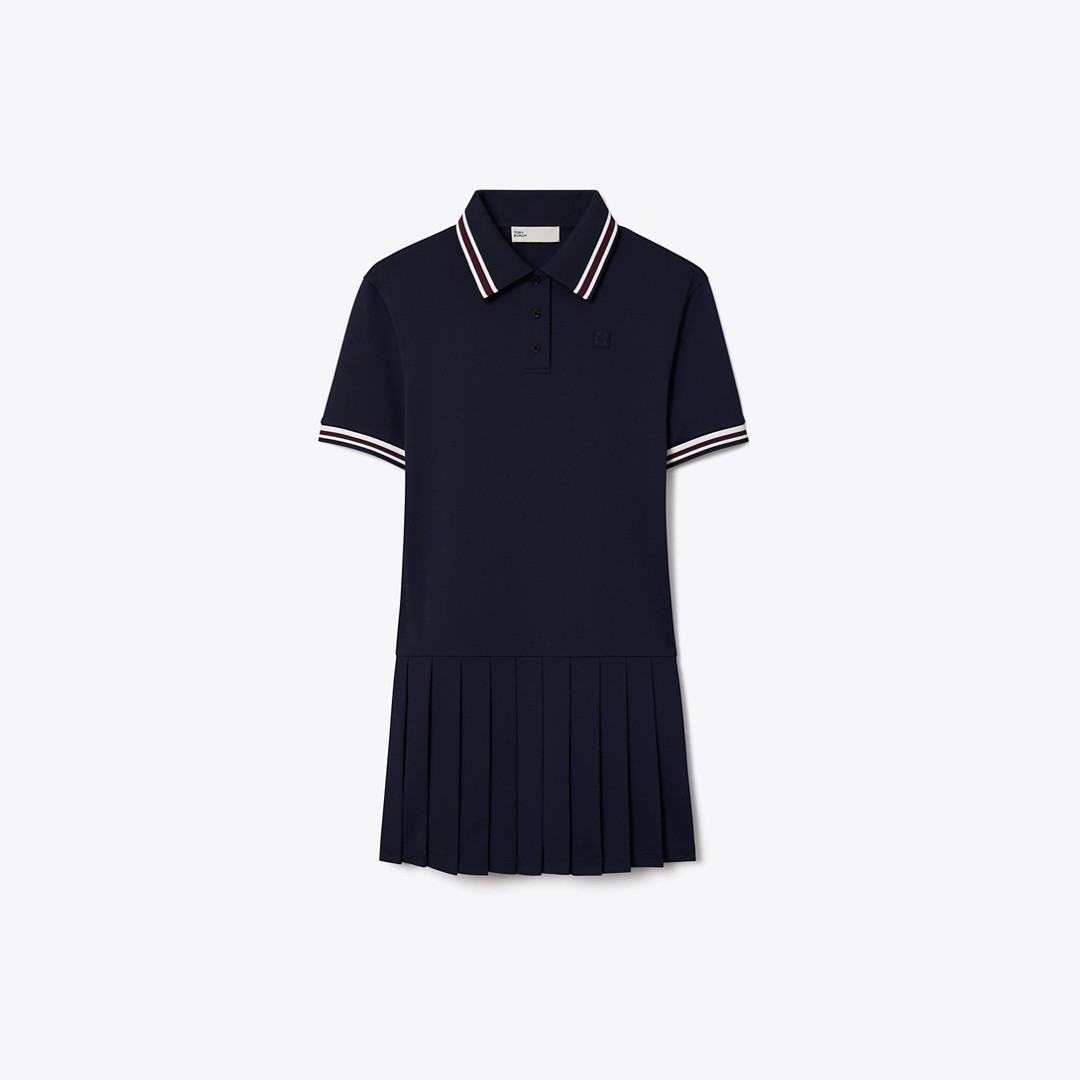 Tory Burch Striped Rib Knit Polo Dress | Tory Burch (US)