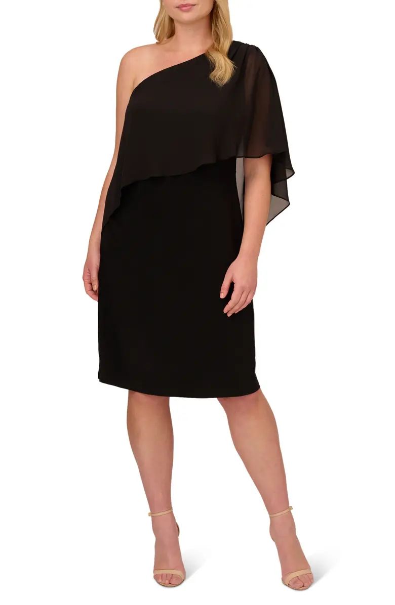 Chiffon Jersey One-Shoulder Dress | Nordstrom