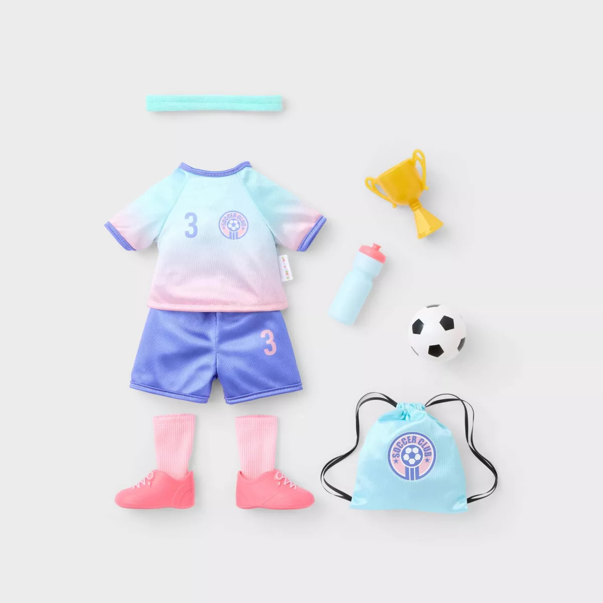 14" Baby Doll Soccer Uniform Outfit - Gigglescape™ | Target