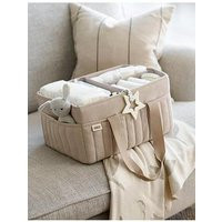 Mamas & Papas Nappy Caddy - Neutral Waffle, Natural | Very (UK)
