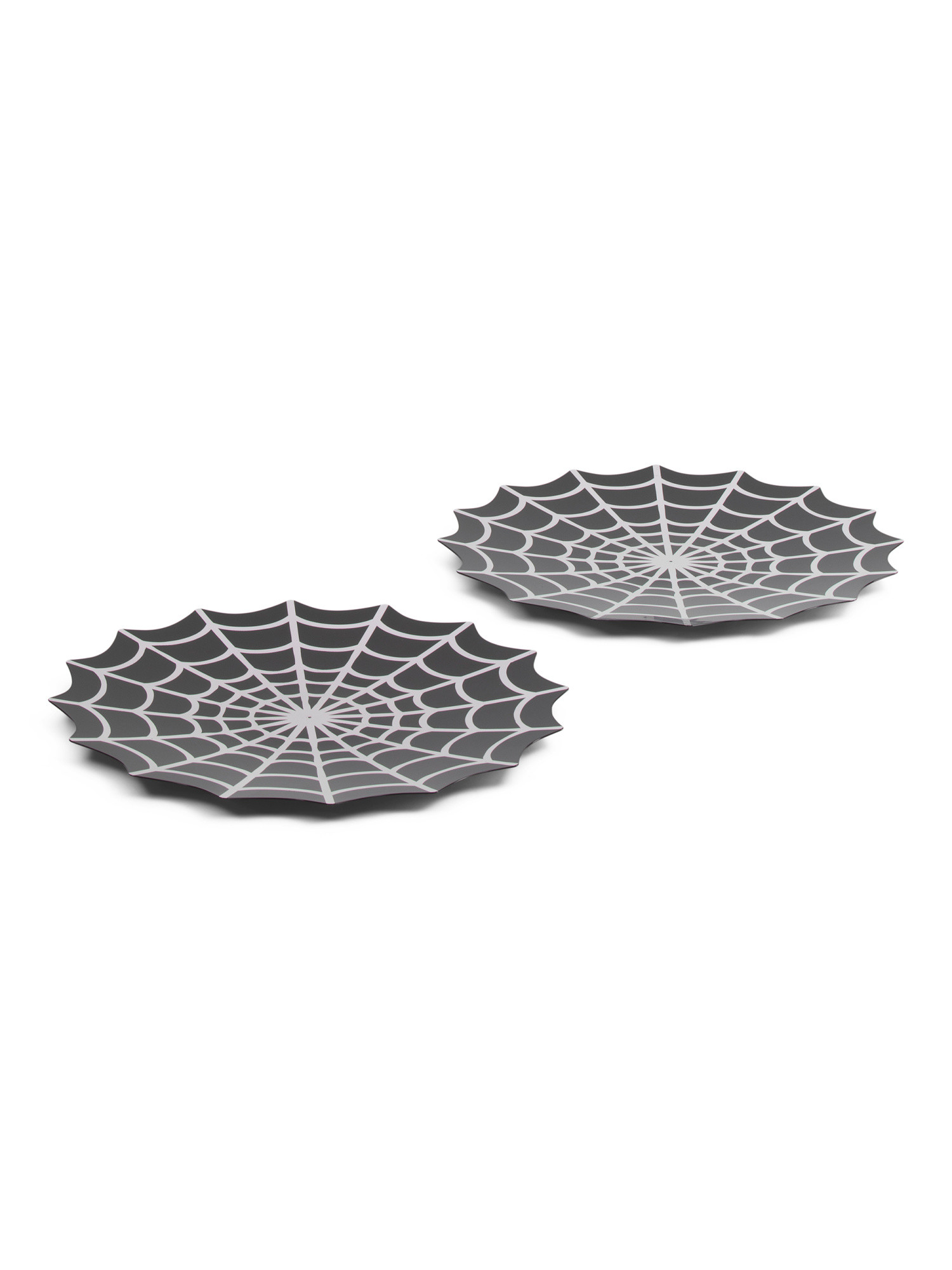 2pk Spider Web Figural Platters | TJ Maxx