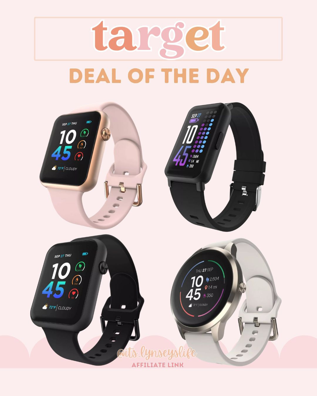 Target Deal Of The Day- 11/6 

Target | Target Deals | Target Deals Of The Day | Smart Watch | Watches | Active Watches | Fitness Watches | Fitness | Itouch Watch 

 #LTKSaleAlert #LTKFindsUnder100 #LTKFitness