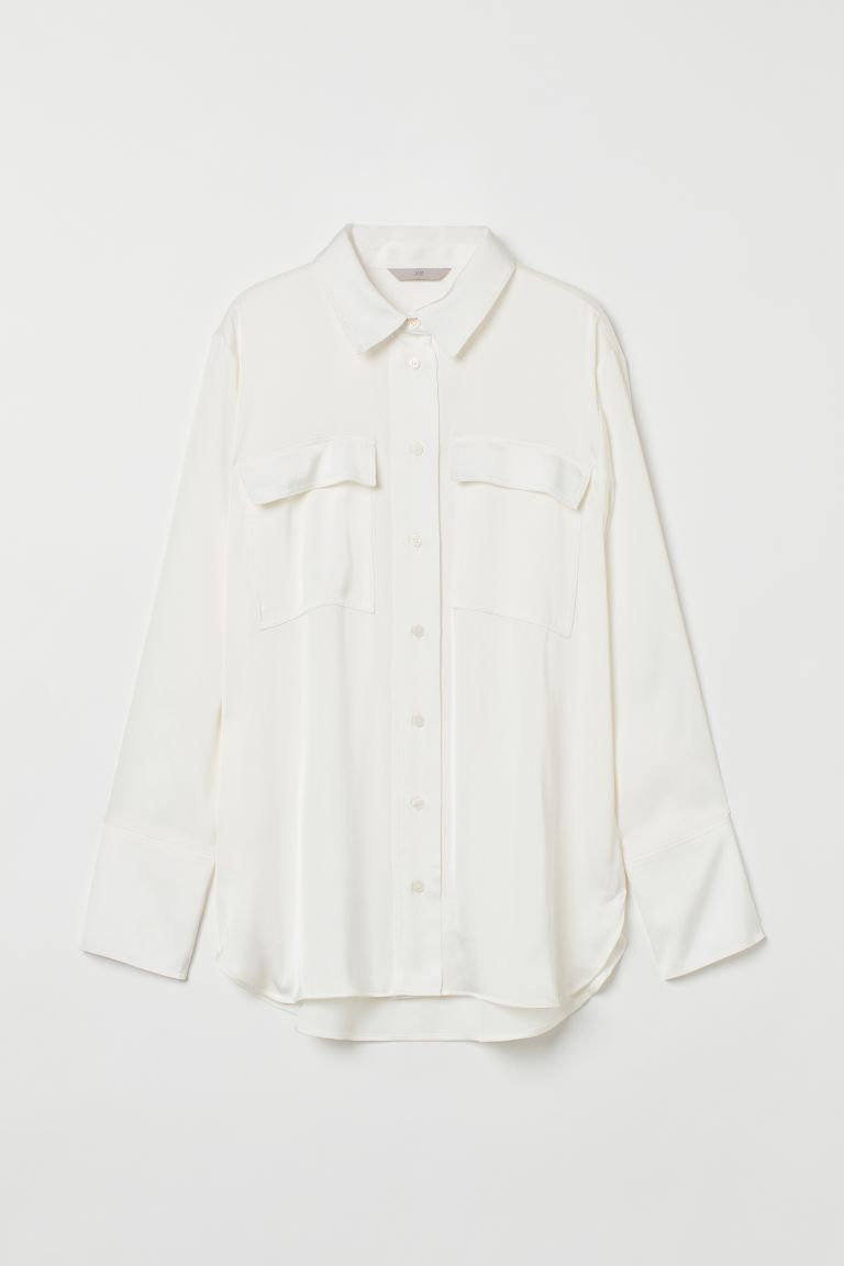 Satin shirt | H&M (UK, MY, IN, SG, PH, TW, HK)