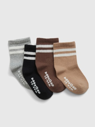 Toddler Organic Cotton Crew Socks (4-Pack) | Gap (US)