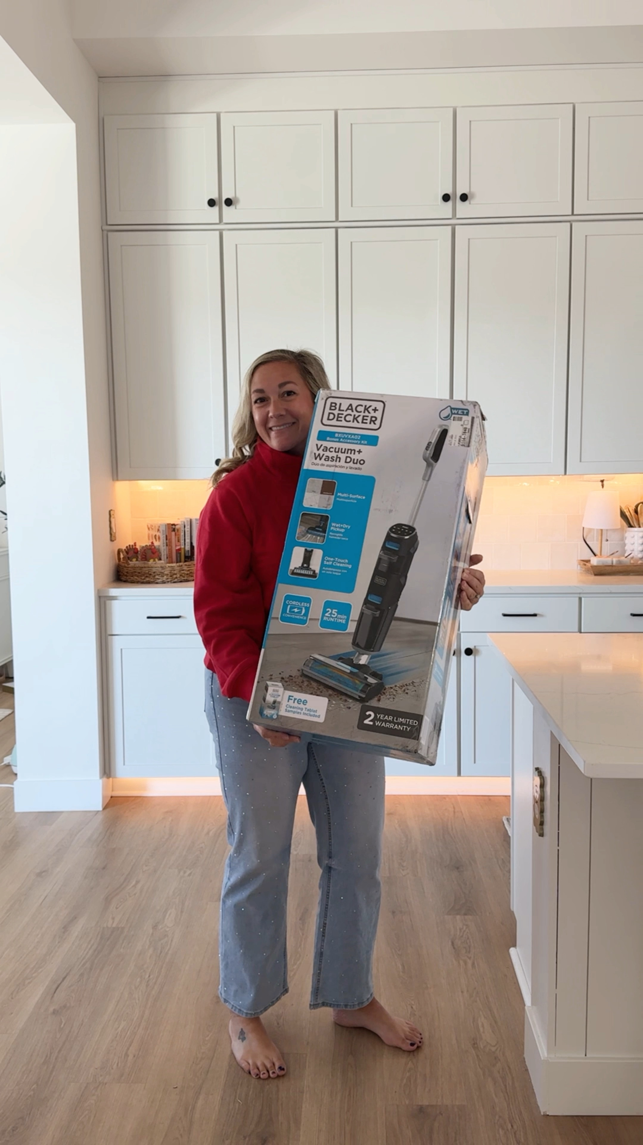 A broom, a wet mop, a microfiber mop and a vacuum? How about just one that does it all?! Meet the brand new @blackand decker_us Vacuum + Wash Duo that can pick up dry and wet messes at the same time! I am officially obsessed and love how well it cleans our floors! You can use it on both hard surfaces and carpet and it seamlessly transitions. 

It only uses water and a cleaning tablet to clean so it’s also eco-friendly while being effective! It cleaned our cat litter box area really well and I couldn’t believe how well it picked up the litter on the floor while also mopping at the same time. My mind is blown! Spilled cereal and milk? No problem! 

Check out this disgusting water from just a few areas I cleaned? I’m a little horrified to know my floors were that dirty! The vacuum + wash duo also has one-touch self cleaning as well. 


#LTKCyberWeek #LTKWatchNow #LTKGiftGuide
