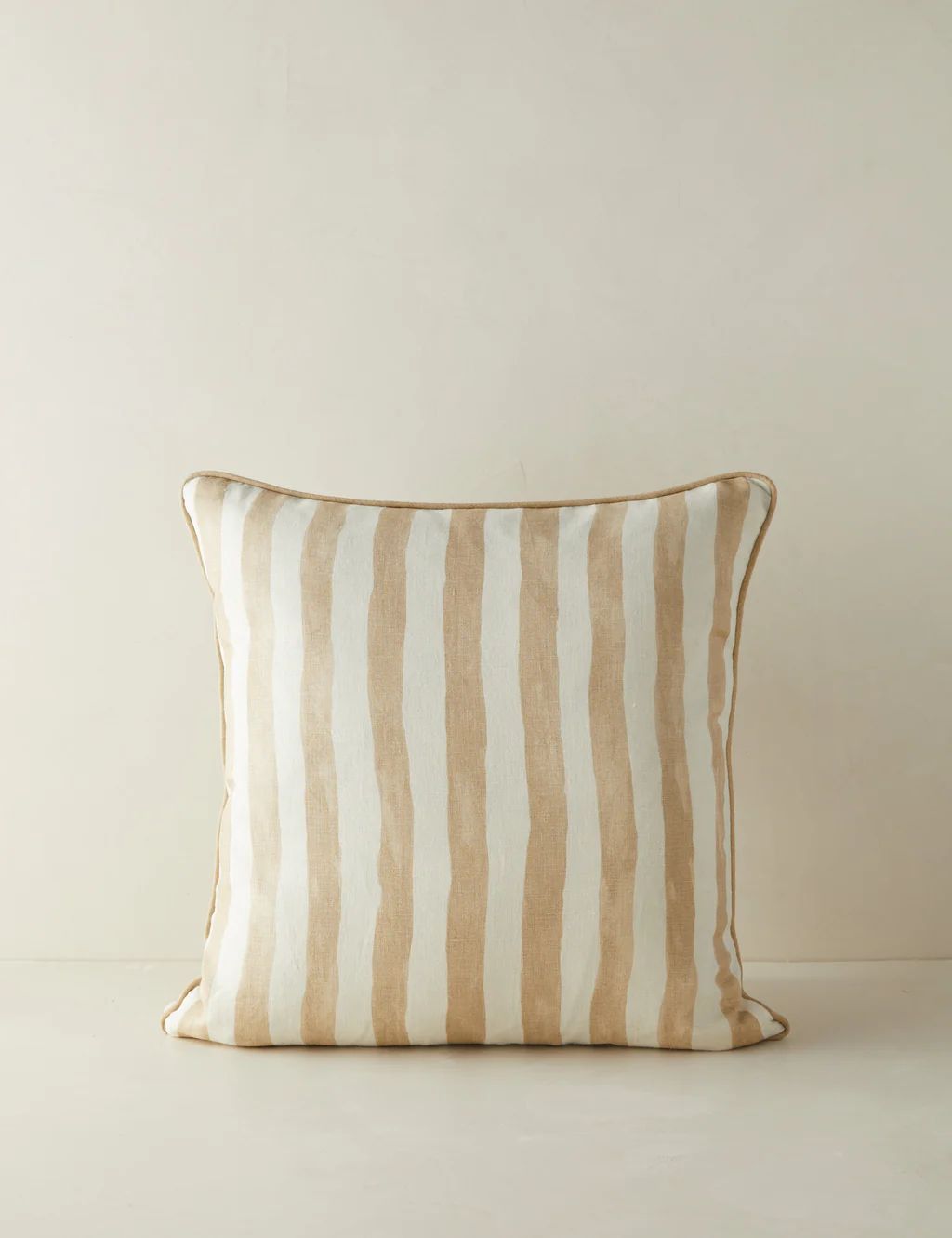 Painterly Stripe Linen Pillow by Sarah Sherman Samuel | Lulu and Georgia 