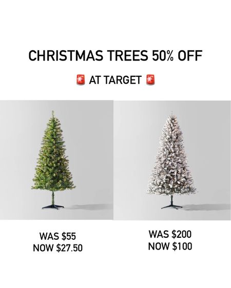 50% off Christmas trees at target!!! 

#LTKHoliday #LTKSeasonal #LTKHolidaySale