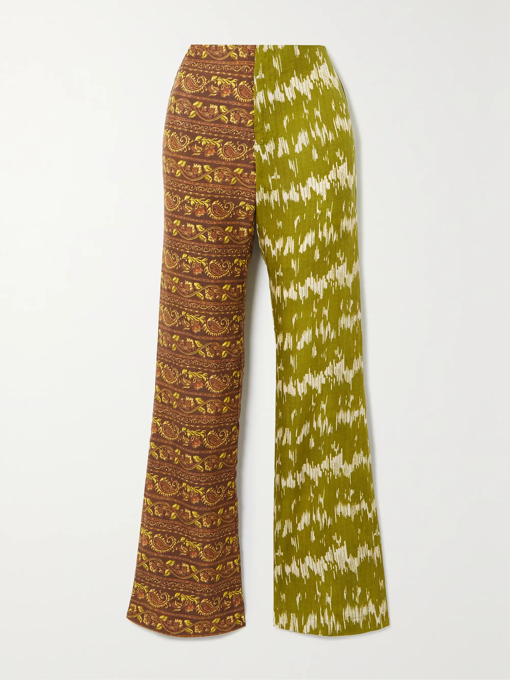 + NET SUSTAIN Jaguar printed peace silk straight-leg pants | NET-A-PORTER APAC