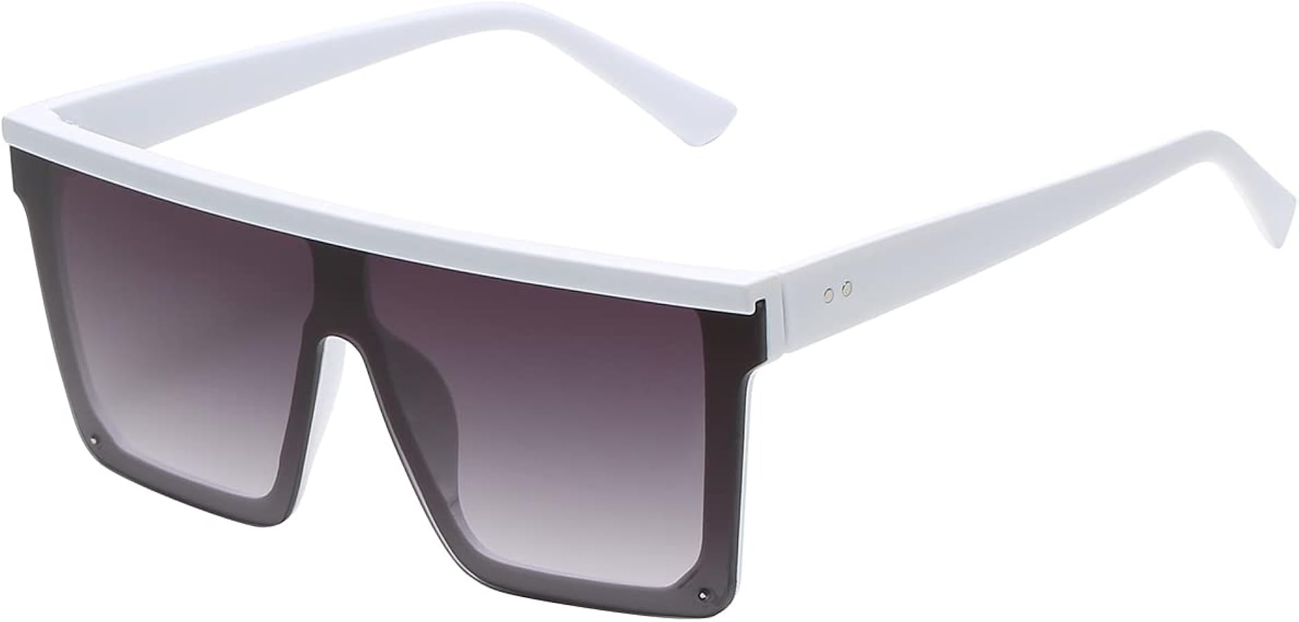 Dollger Square Oversized Sunglasses for Women Men Fashion Flat Top Big Black Frame Shades | Amazon (US)