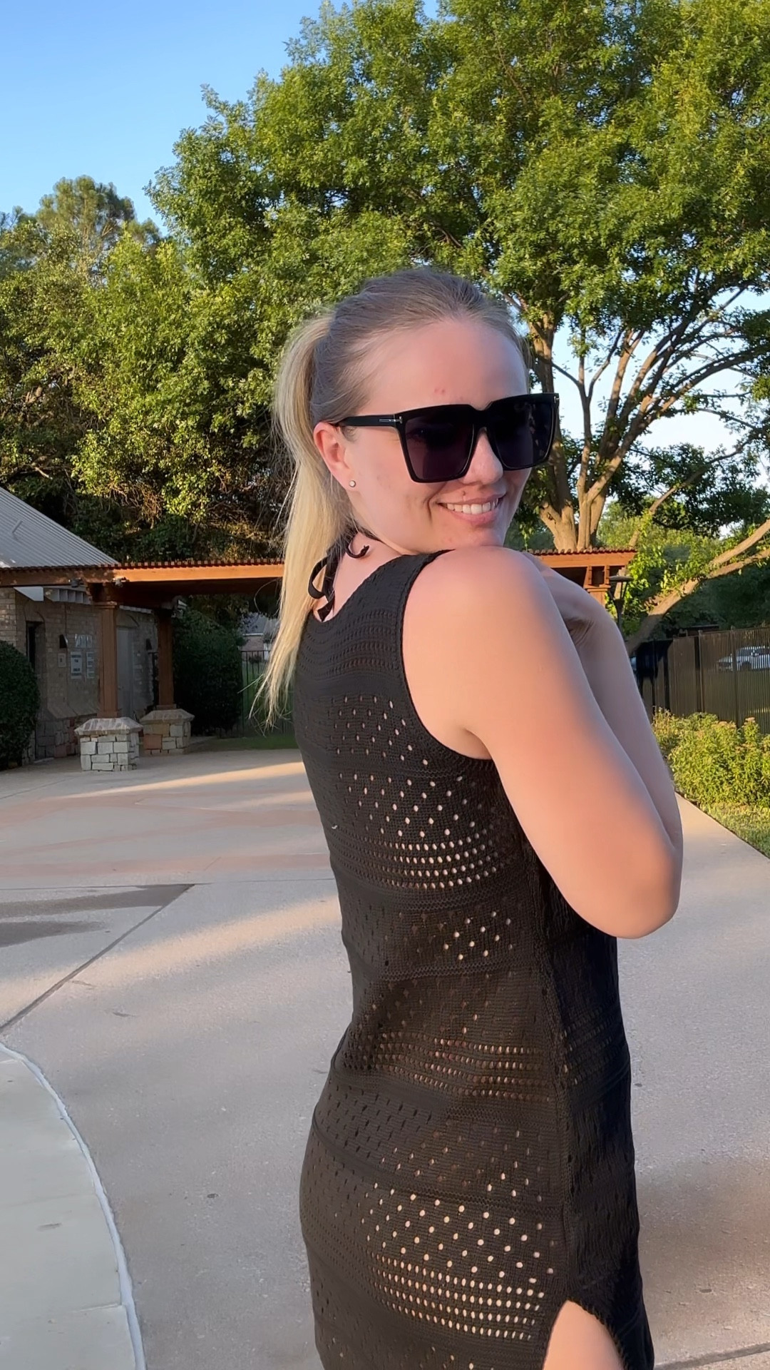 Black bikini cover up
Beachwear
Summer wear 
Pool outfits 

#LTKVideo #LTKSeasonal