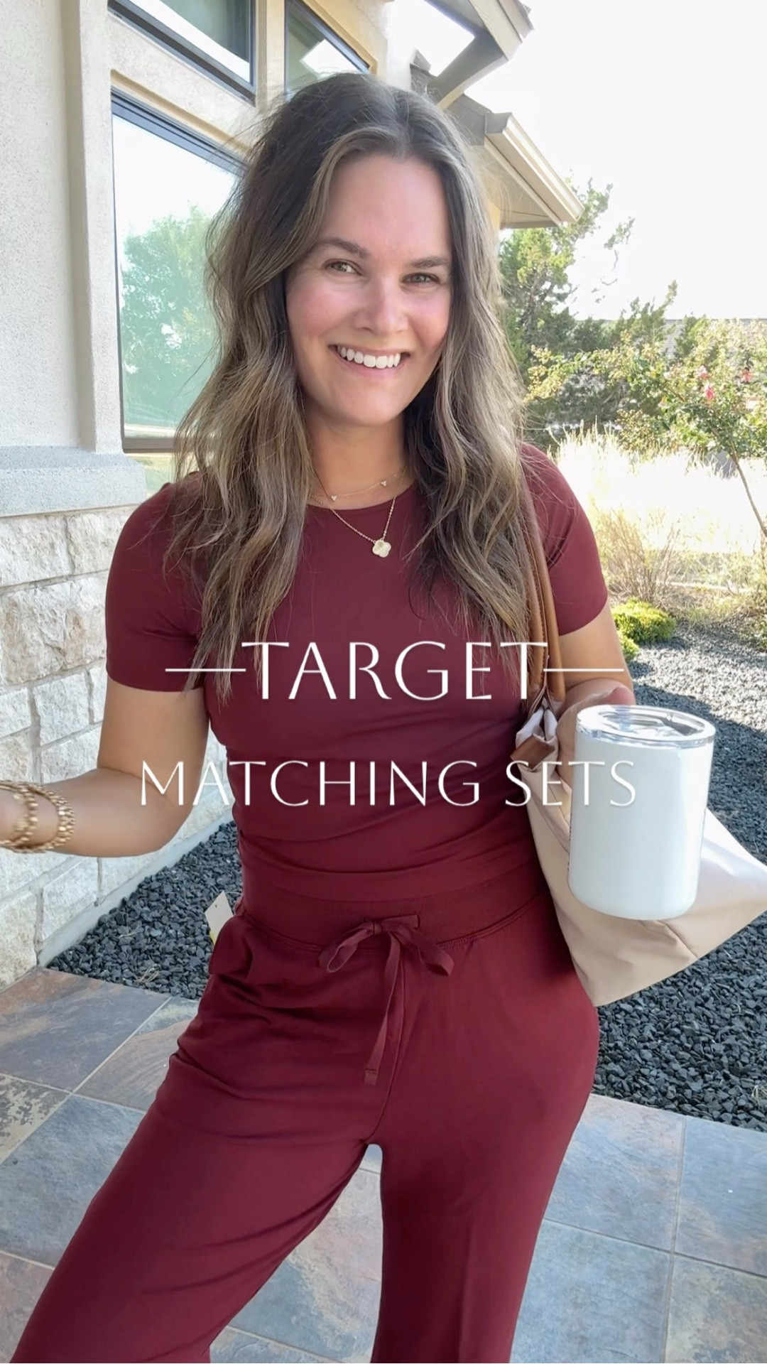 I found the cutest matching set at target! Outfit under $50. Giving Lulu  with the details and color - running errands, kids sports events and just lounging so comfy and cute and the perfect colors going into fall ✨ 
.
#target #targetstyle #targetfinds #targetstyle #matchingset #loungeset #momstyle #loungewear #casualstyle #casualoutfit #everydaystyle #fallstyle
#fallfashion 

#LTKFindsUnder50 #LTKActive #LTKSaleAlert