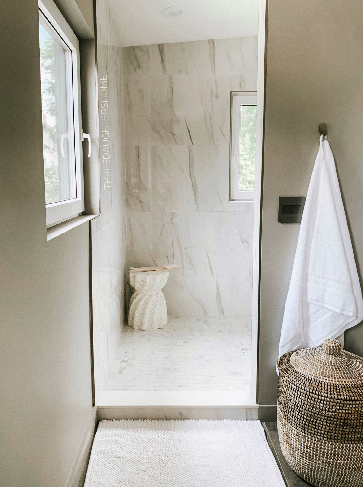master bathroom, Serena and Lilly, modern bathroom, shower design, shower stool, bachelor pad, white bathroom

#LTKfamily #LTKstyletip #LTKhome