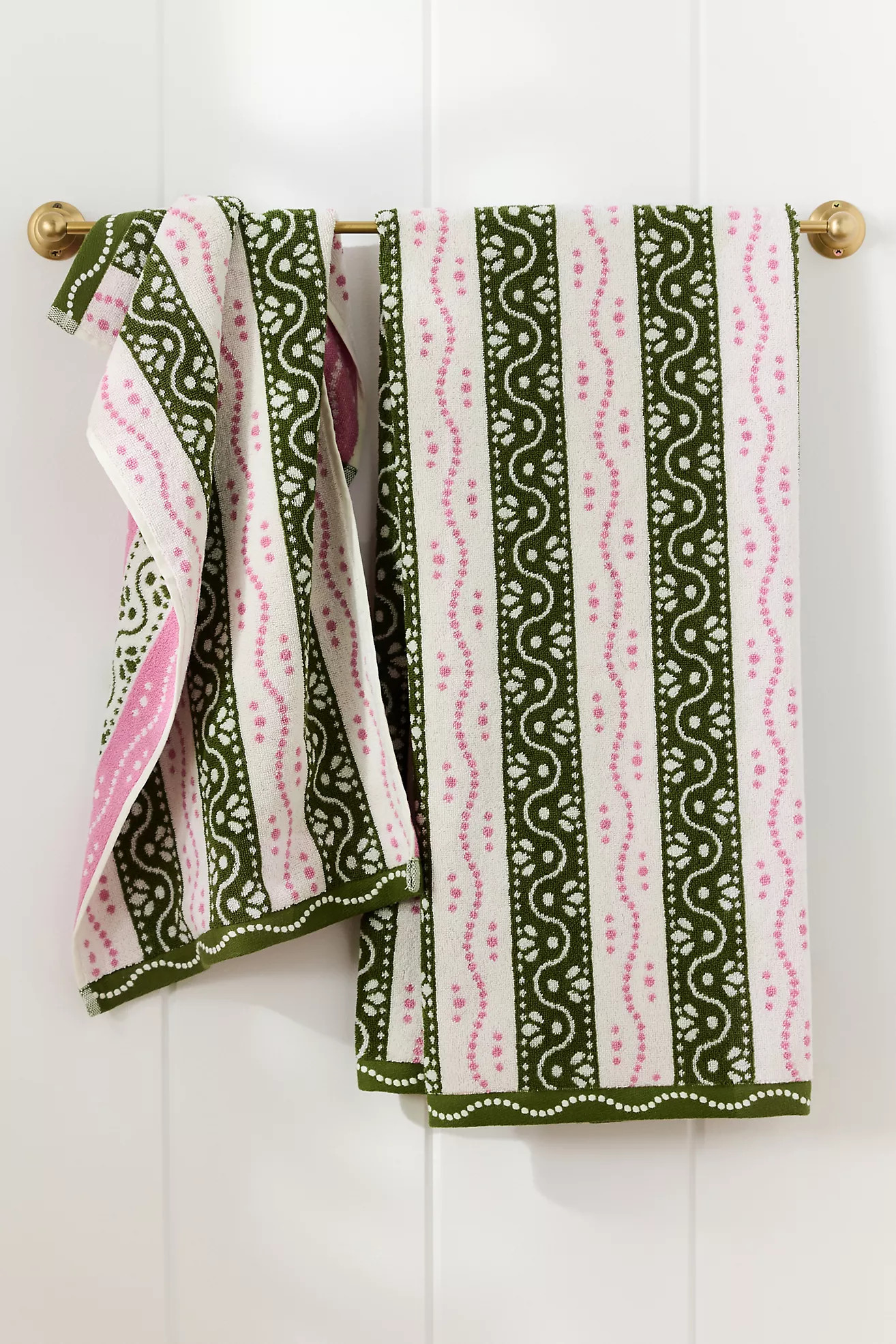 Ivy Cotton Woven Stripe Towel Collection | Anthropologie (US)