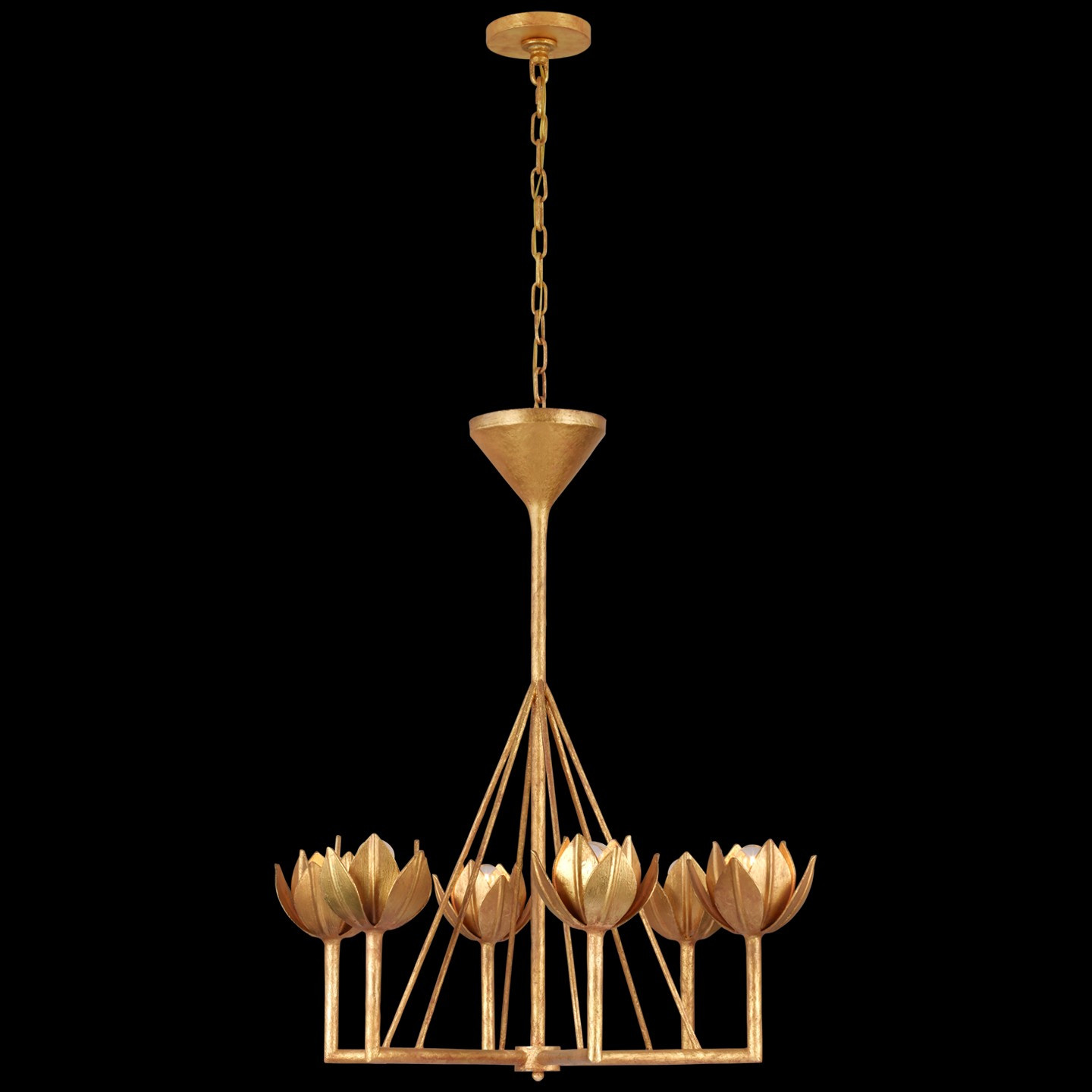 Alberto Small Single Tier Chandelier in Various Colors | Burke Decor
