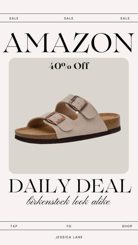 Amazon daily deal, save 40% on these Birkenstock look alike sandals by Cushionaire.Sandals, summer sandals, Amazon footwear, Birkenstock look alike sandals, Summer Fashion, women's sandals, Amazon deal

#LTKshoecrush #LTKtravel #LTKsalealert