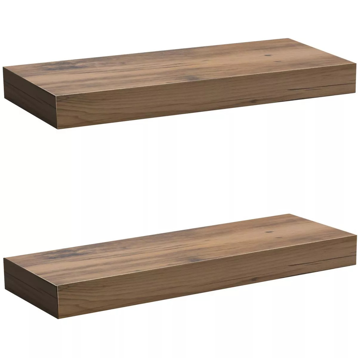 Sorbus Rustic Wood Coastal Beach Style Hanging Rectangle Wall Shelves | Target