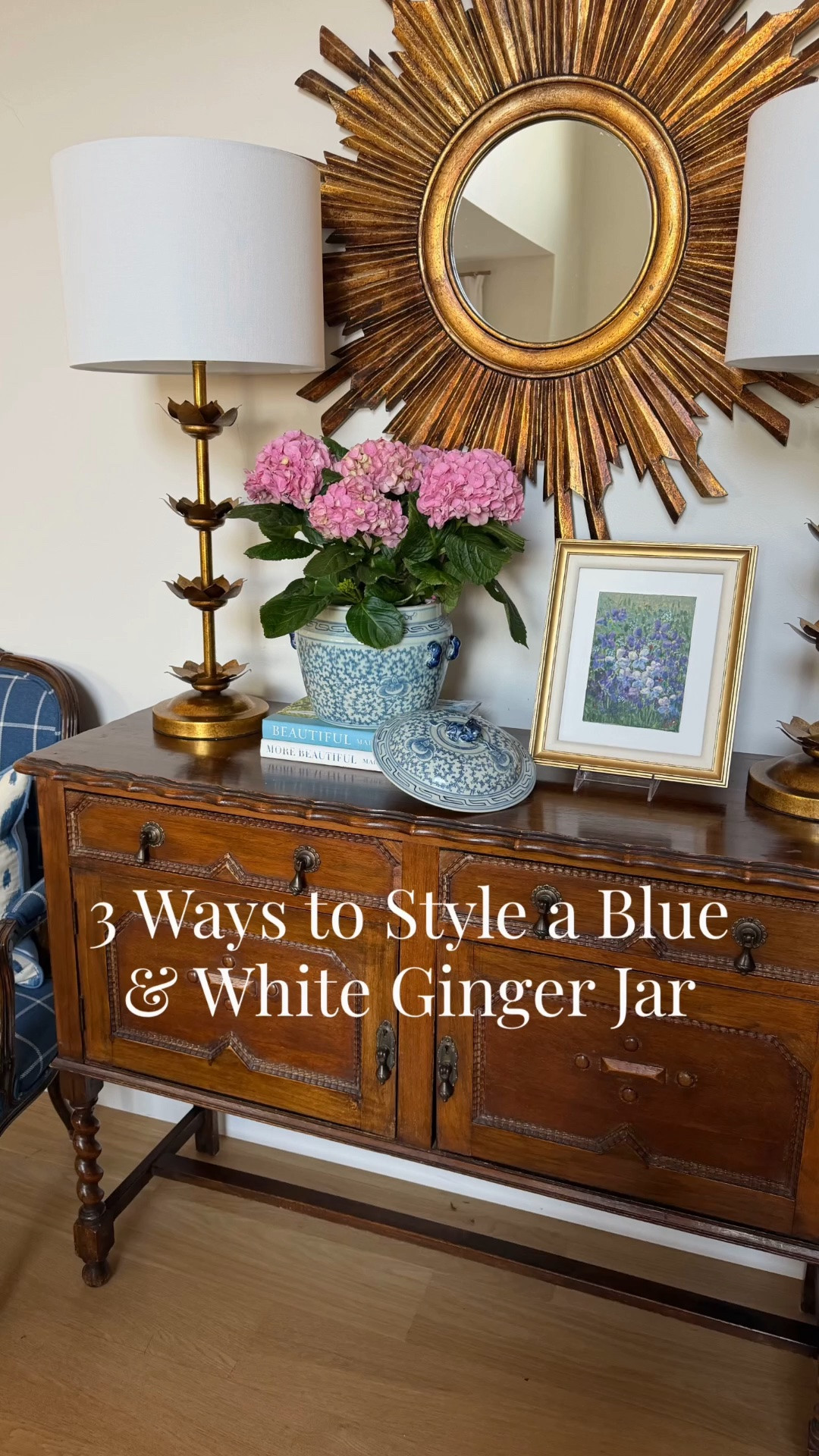 Blue and white will always have my heart. It’s one of those timeless decorating combinations that works in every season and never goes out of style.

Some of my favorite pieces are my blue and white ginger jars because they are so much more versatile than you might think! In this reel, I’m sharing three easy ways to style one:

~Display the jar with the lid on.
~Fill the jar with fresh flowers.
~Style the lid on its own as decorative art.

Which look is your favorite—1, 2, or 3?  Let me know in the comments, and follow for more classic home decorating ideas.💙

#LTKdayinmylife #LTKvlog #LTKHome