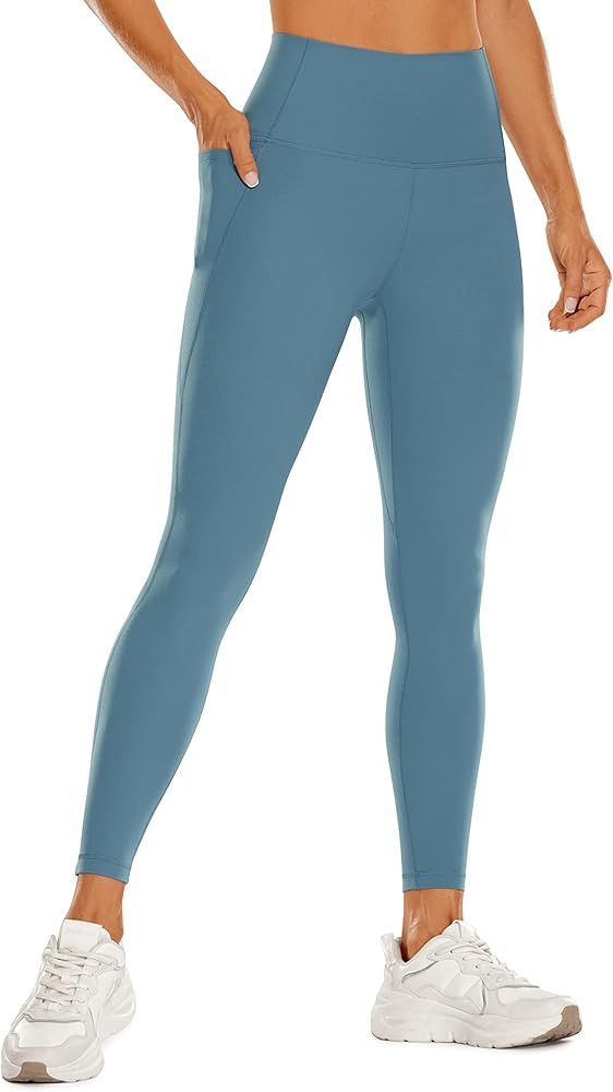 CRZ YOGA Womens Butterluxe Workout Leggings 25 Inches - High Waisted Gym Yoga Pants with Pockets ... | Amazon (US)