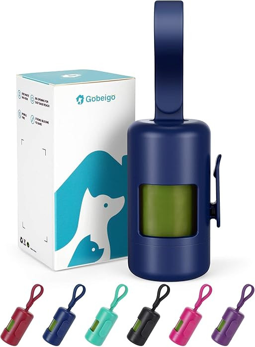 Gobeigo Dog Poop Bag Holder\u3010Convenient Hook for Used Bags\u3011\u3010Silicone Strap Fits Any... | Amazon (US)