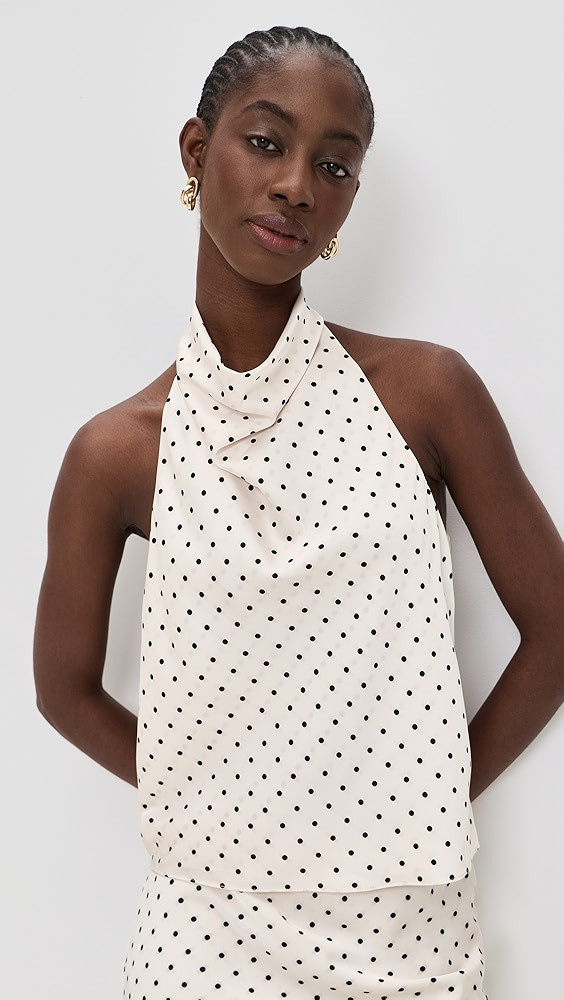 The Ines Draped Halter Top | Shopbop